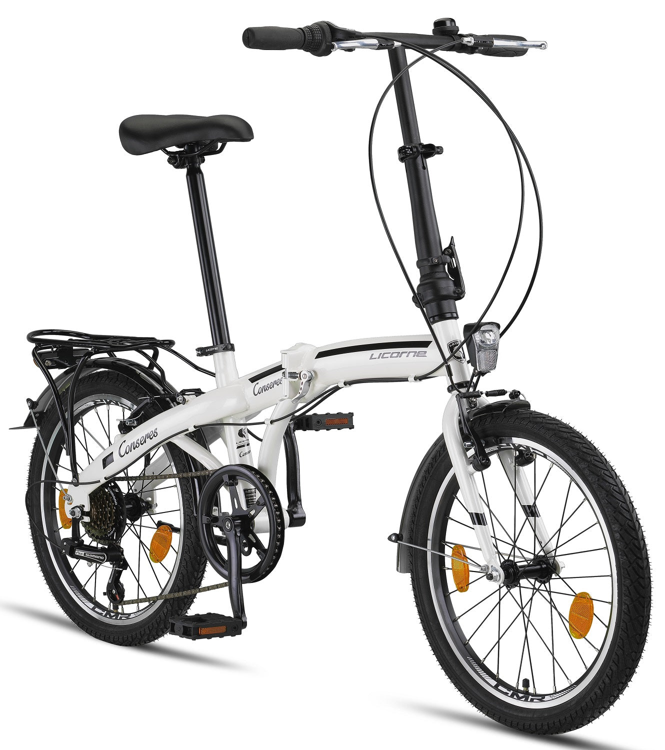 Licorne Bike Conseres Premium Folding Bike in 20 pollici - Bicicletta per uomini, ragazzi, ragazze e signore - Cambio Shimano a 6 velocità - Holland Bike