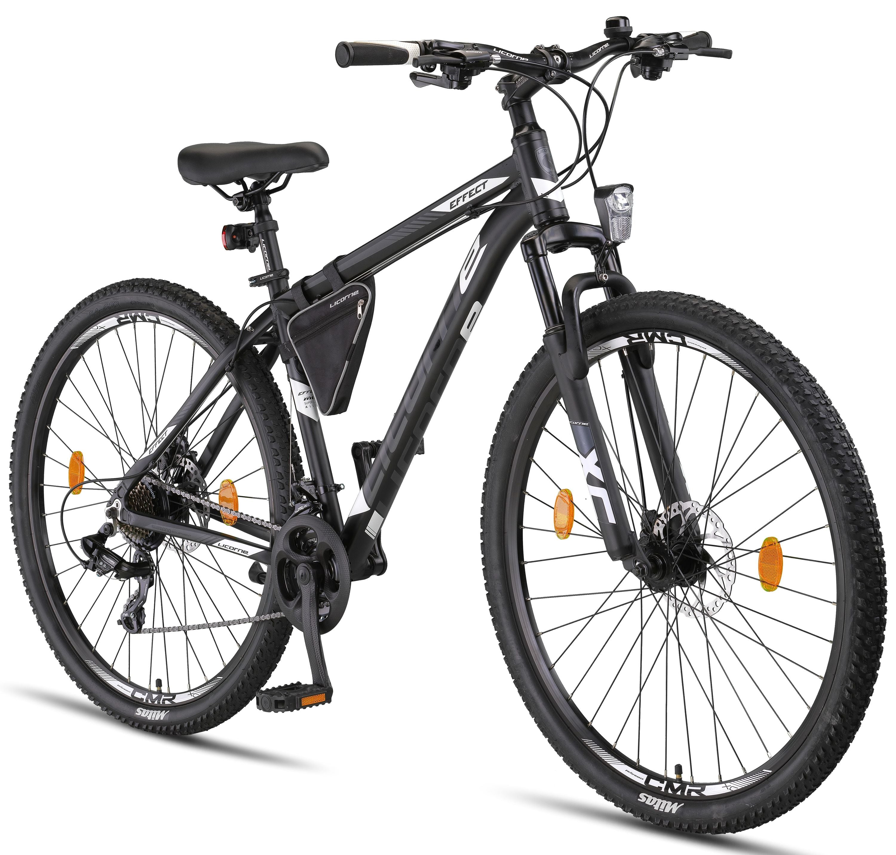 Licorne Bike Effect mountain bike premium da 26, 27,5 e 29 pollici - bici per ragazzi, ragazze, uomini e donne - cambio Shimano a 21 velocità - bici da uomo