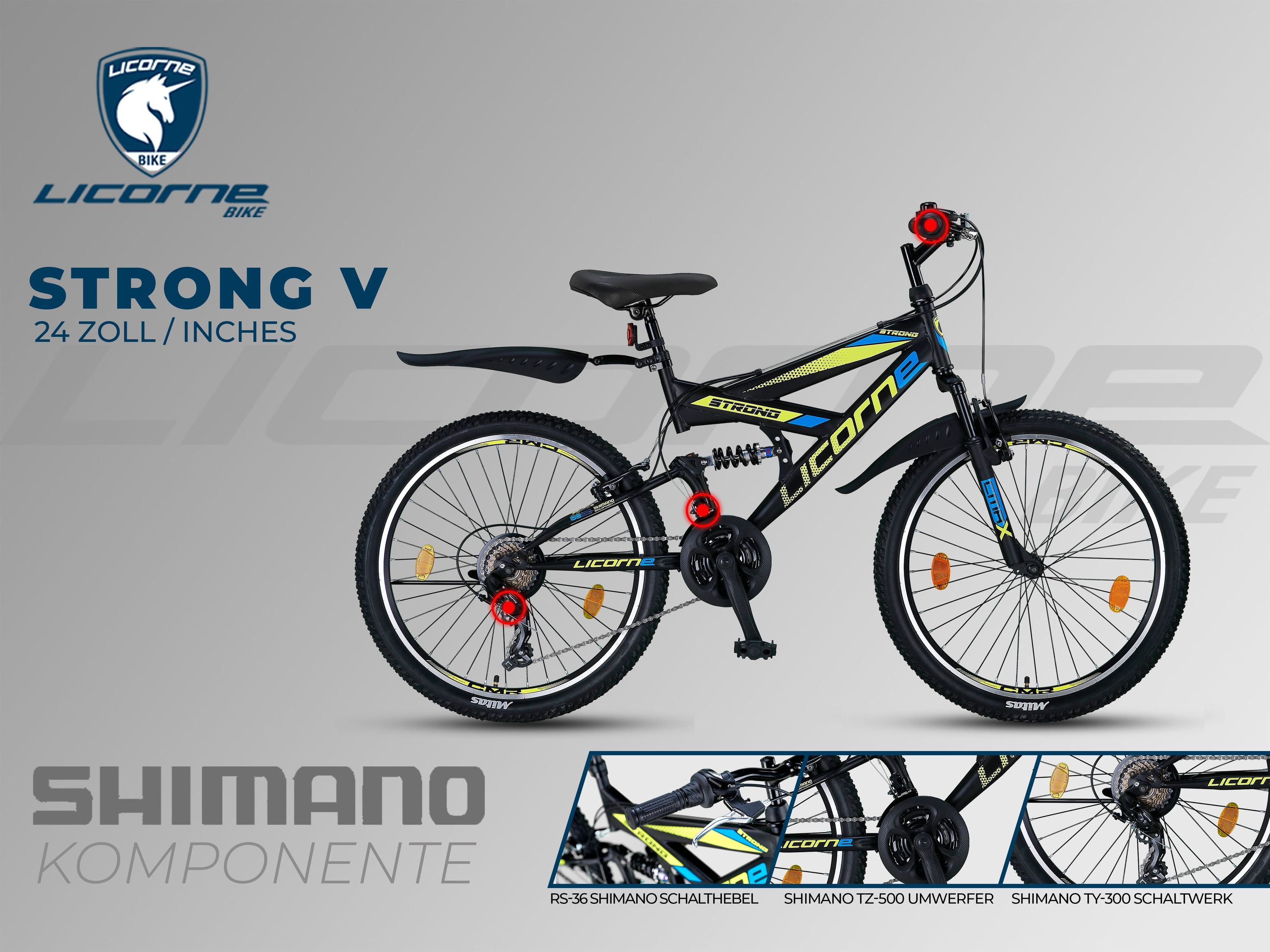 Vélo tout terrain Licorne Bike Strong V Premium