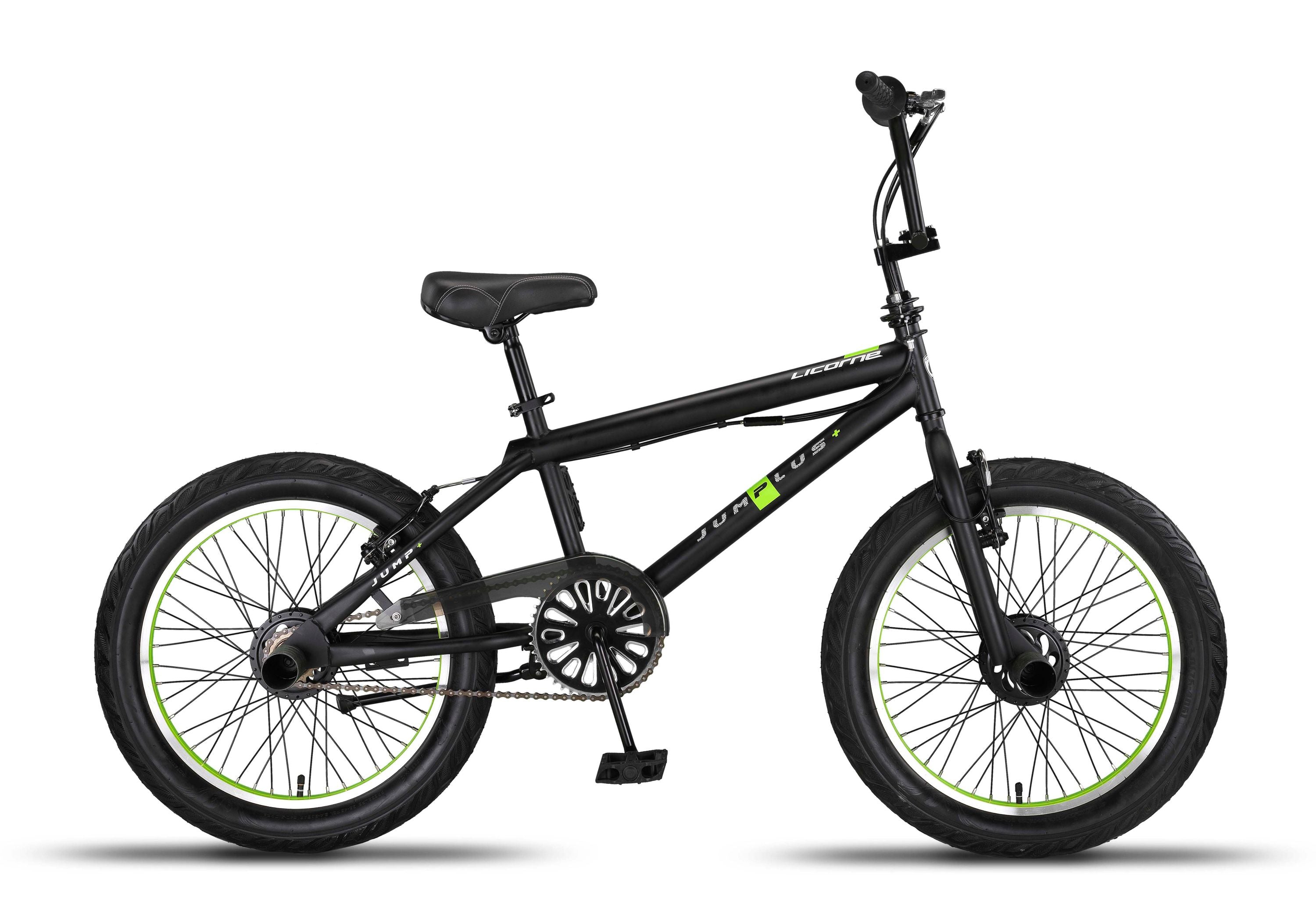 Licorne Bike Jump Premium BMX Sistema de rotor de 360°, 4 clavijas de acero, protector de cadena, rueda libre