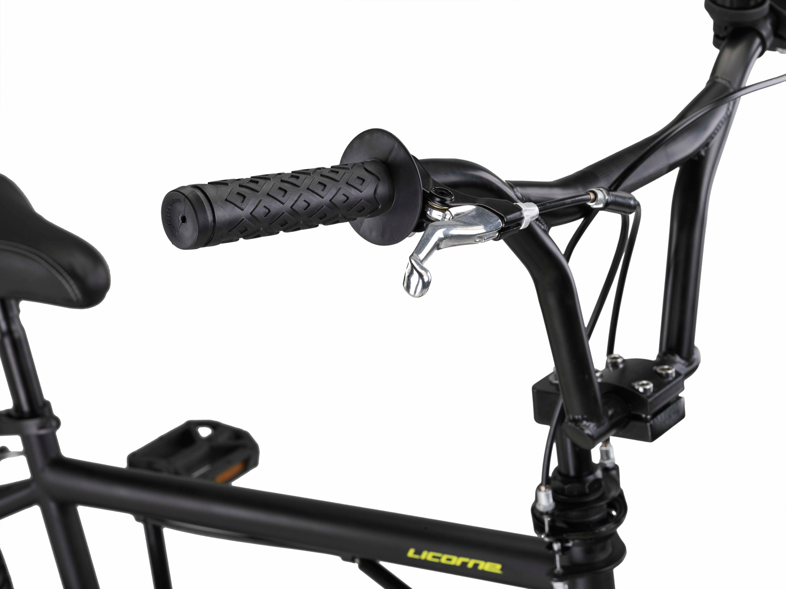 Licorne Bike Jump Premium BMX 360° rotor system, 4 steel pegs, chain guard, freewheel