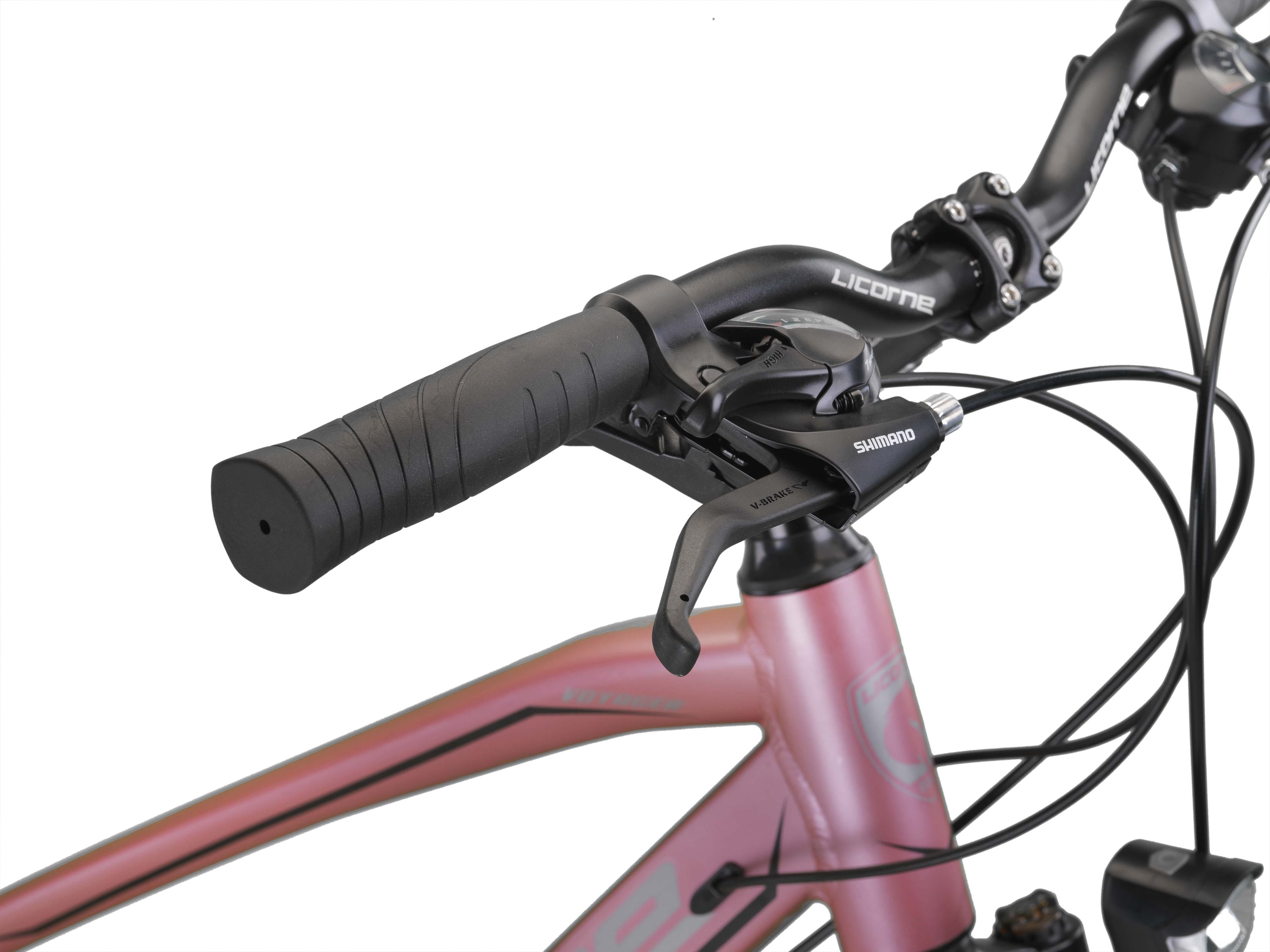 Licorne Bike Premium Voyager Trekking Bike in 28 Zoll - Fahrrad für Jungen, Mädchen, Damen und Herren - 21 Gang-Schaltung - Mountainbike - Crossbike